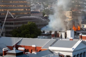 Fire Guts South Africa's Parliament Building In Cape Town