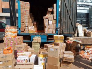 URA Impounds Two Trucks Loaded With Over 10,000 Kgs Of Fake Cosmetics In Kampala