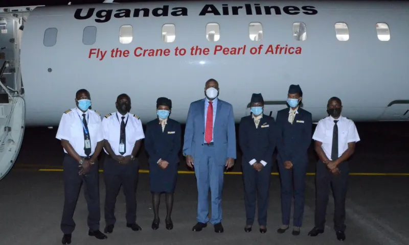 First Son Muhoozi Kainerugaba Applauds Uganda Airlines Crew For Efficiency And Excellent Services