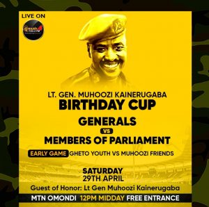 UPDF Top Generals, Parliament To Play Football Match To Celebrate Muhoozi's 48th Birthday