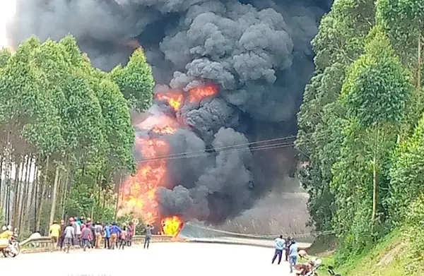 Millions Lost As Fuel Tank Explodes In Kabale