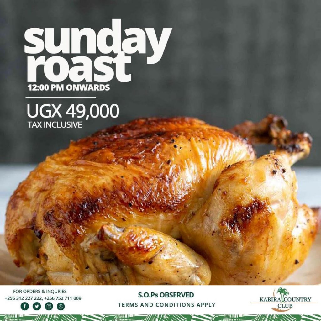 Kabira Country Club Has Got You Covered With Roast Sunday At Only UGX 49K
