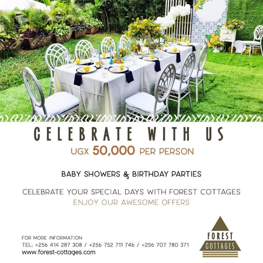 Baby Showers Or Birthday Party? Host Your Loved Ones At Forest Cottages At Only UGX 50K