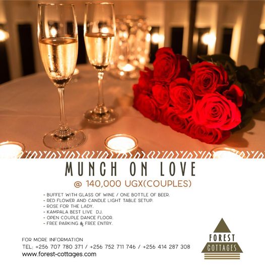'Celebrate Love This Valentine’s Day With Us & Enjoy Massive Goodies At Only UGX140K'-Forest Cottages Bukoto Says