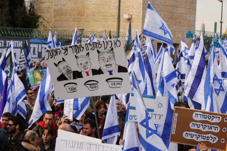 Israelis Storm Streets Near Parliament To Protest Against Judicial Reforms