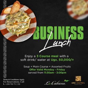 Looking For Lunch Around Kampala? Skip The Hustle & Grab Your Lunch At La Cabana Restaurant At Only UGX 50,000