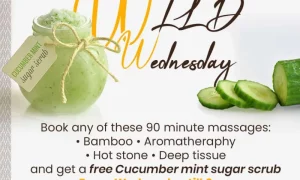 Rejuvenate Your Body &Mind With Our Soothing Massage Which Comes With A Free Cucumber Mint Sugar Scrub- Speke Resort Says