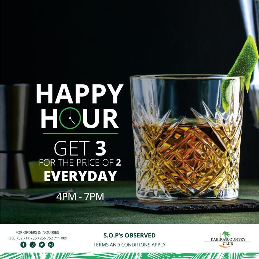 Thirsty For A Deal? Buy Two Drinks& Get One Extra With Kabira Country Club's Happy Hour