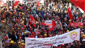Tunisia's Trade Union Rallies Thousands To Protests Against President Saied After Crackdown