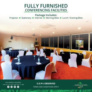 Conduct Your Business In Style At Our Hotel's State Of The Art Conference Halls At Affordable Prices- Says Kabira Country Club