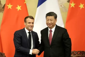 French President Emmanuel Macron Arrives In China To Seek Breakthrough In Ukraine War