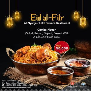 Eid Special! Delight In All The Eid Festivities At Nyanja Lake Terrace Restaurant- Says Speke Resort