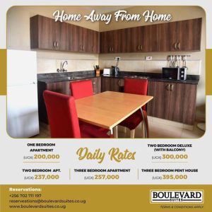 Looking For Luxurious Accommodation In Downtown Kampala? Boulevard Suites Has Got Affordable Daily Rates For Your Stay