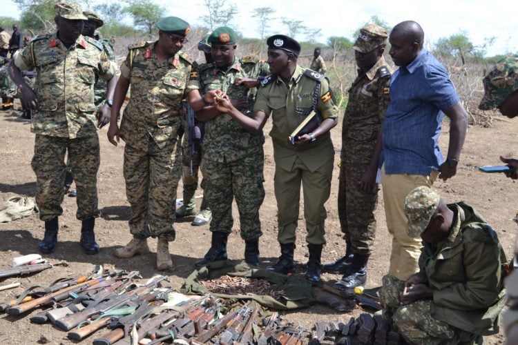 Security Recovers 31 Guns In Raid On Criminal Cells In Karamoja