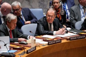UN Chief Blasts Russia’s Foreign Minister Over Ukraine Invasion During Security Council Meeting