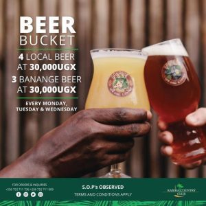 Need A Beer Bucket? Pass By Kabira Country Club Today & Quench Your Thirst With A Bucketful Of Overflowing Liquid Happiness