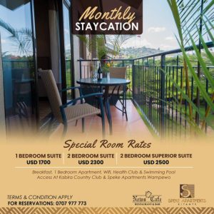 In For A Long Holiday? Escape Into Luxury At Speke Apartments Kitante & Enjoy Their Monthly Staycation With Massive Goodies