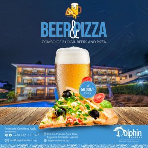 No Weekend Plot? Grab A Great Combo Of Beer &Pizza From Dolphin Suites Bugolobi