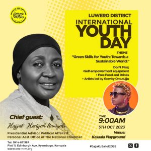 ONC Manager Hajjat Namyalo To Grace Luweero District International Youths Day Celebrations Tomorrow