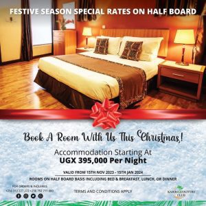 Christmas Bonanza! Kabira Country Club Slashes Accommodation Rates As Festive Season Comes Closer