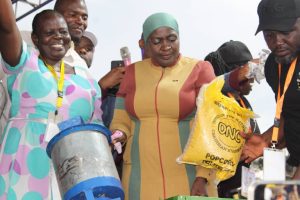 Busoga Royal Wedding: ONC Boss Hajjat Namyalo Paralyzes Business In Jinja City As She Delivers Income-Generating Items For Women &Youths In Busoga Region